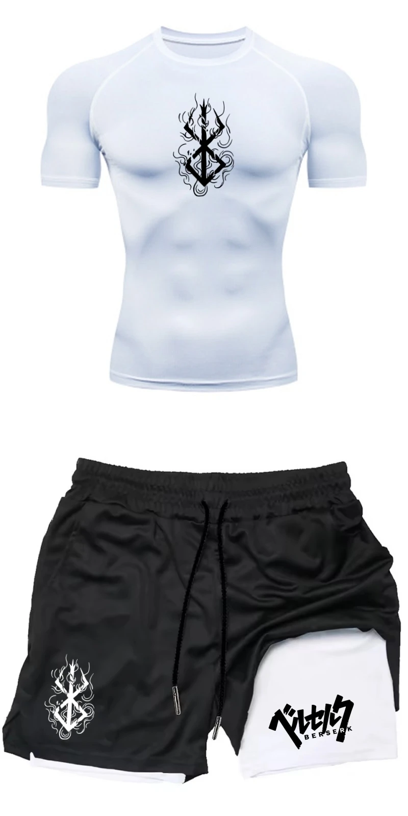 Compression Shorts Athletes - Ensemble de sport d'été pour hommes