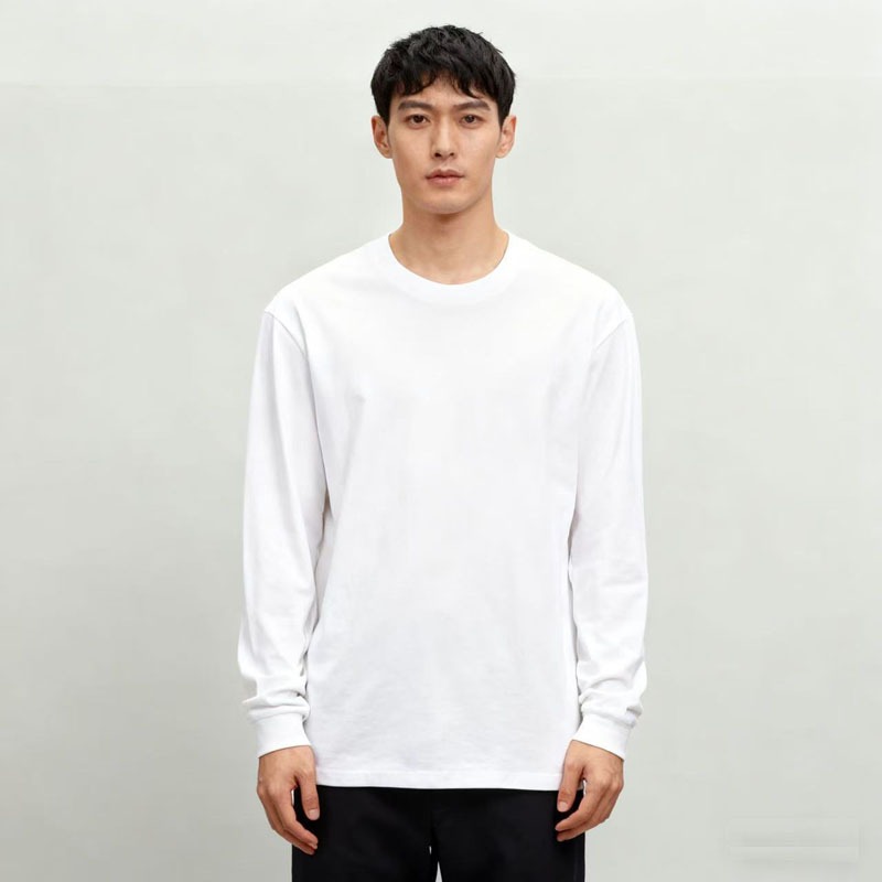 Undershirt Crew Neck - T-shirt à manches longues en coton
