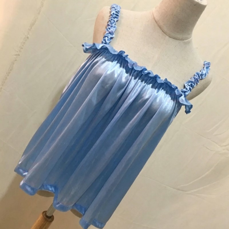 Suspender Tank Top - Débardeur d'été doux et soyeux brillant