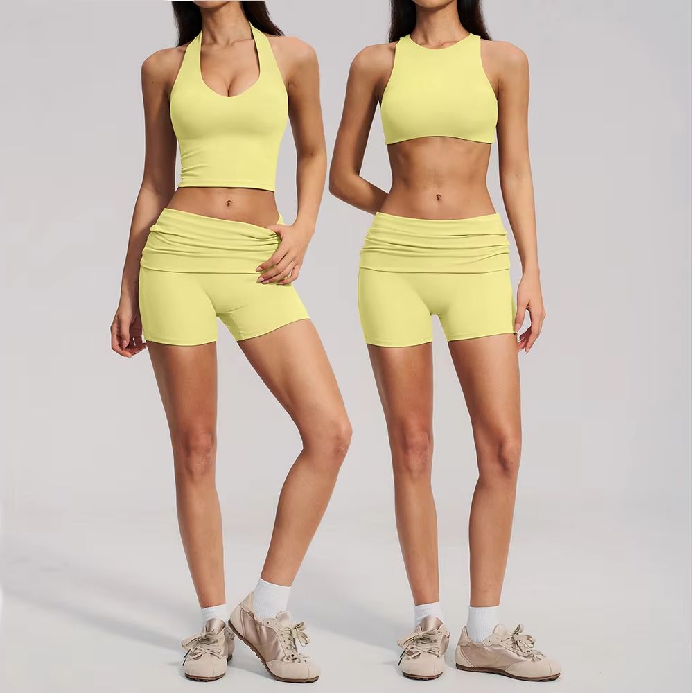 Ensemble de yoga 2 pièces pour - Compression Shorts Athletes avis et prix